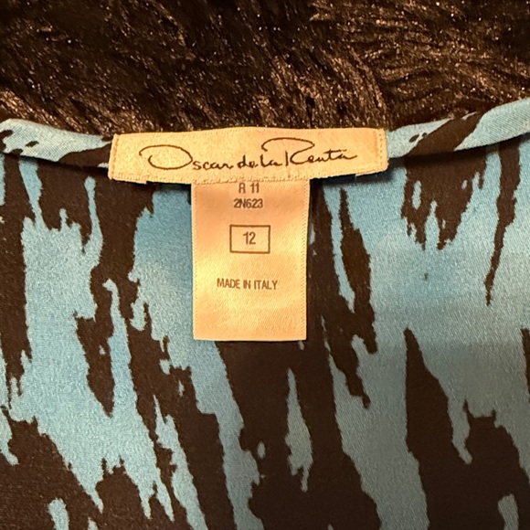 Oscar de la Renta Vibrant Blue Midi Dress - Picture 2 of 9